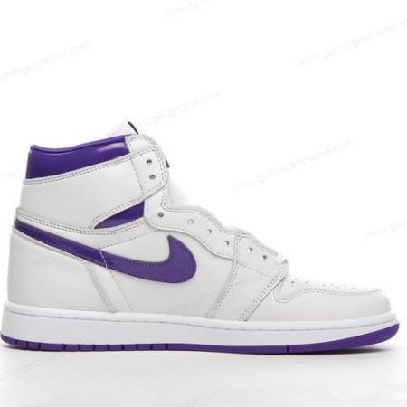 Günstiger Nike Air Jordan 1 Retro High ‘Weiß Violett’ Schuhe CD0461-151