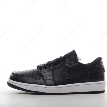 Günstiger Nike Air Jordan 1 Retro Low Golf ‘Schwarz Grau Weiß’ Schuhe DD9315-003