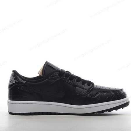 Günstiger Nike Air Jordan 1 Retro Low Golf ‘Schwarz Grau Weiß’ Schuhe DD9315-003