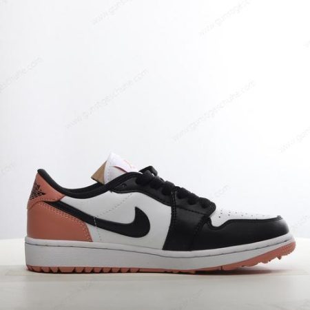 Günstiger Nike Air Jordan 1 Retro Low Golf ‘Weiß Schwarz Rosa’ Schuhe DD9315-106