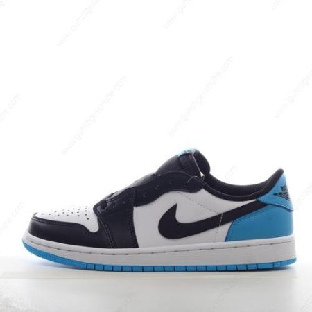 Günstiger Nike Air Jordan 1 Retro Low OG ‘Weiß Dunkles Pulverblau Schwarz’ Schuhe CZ0790-104