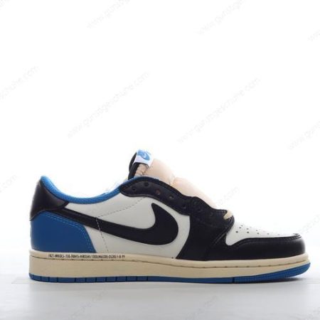 Günstiger Nike Air Jordan 1 Retro Low OG ‘Weiß Schwarz Blau’ Schuhe DM7866-140
