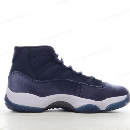Günstiger Nike Air Jordan 11 High ‘Marineblau Silber Weiß’ Schuhe AR0715-441
