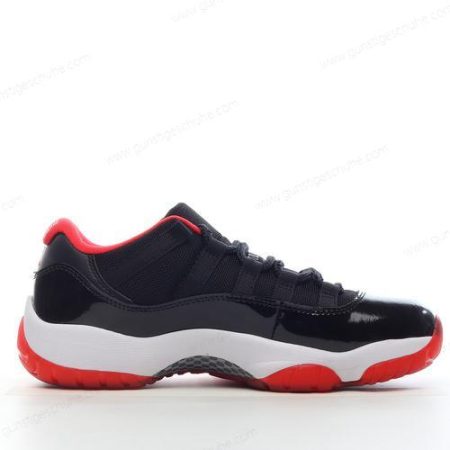 Günstiger Nike Air Jordan 11 Retro Low ‘Schwarz Rot Weiß’ Schuhe 528896-012