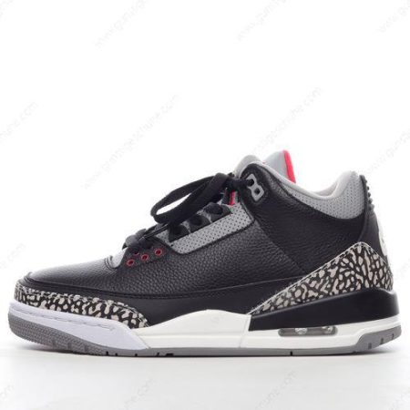 Günstiger Nike Air Jordan 3 Retro ‘Schwarz Grau’ Schuhe 340254-061