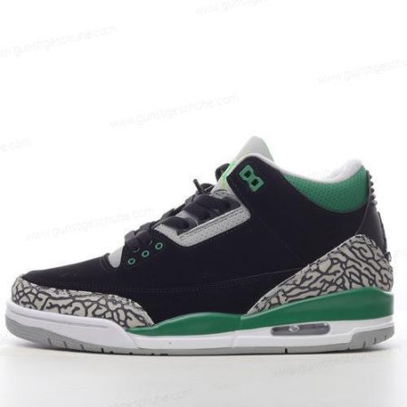 Günstiger Nike Air Jordan 3 Retro ‘Schwarz Grün Grau Weiß’ Schuhe DM0967-031