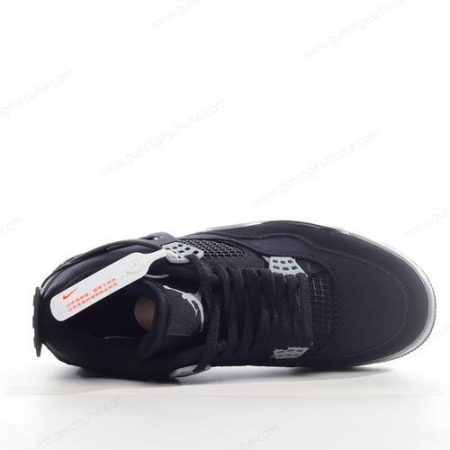 Günstiger Nike Air Jordan 4 Retro ‘Schwarz Grau Weiß’ Schuhe DH7138-006