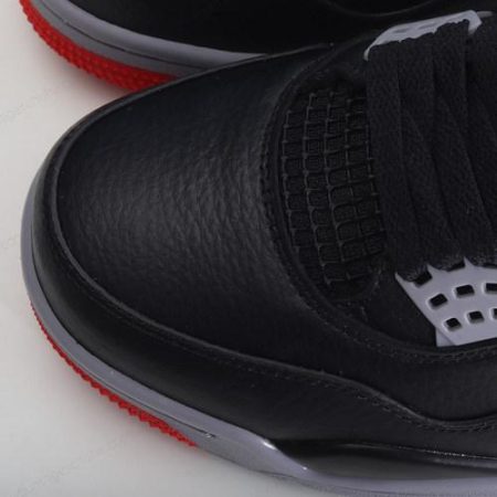Günstiger Nike Air Jordan 4 Retro ‘Schwarz Rot’ Schuhe BQ7669-006