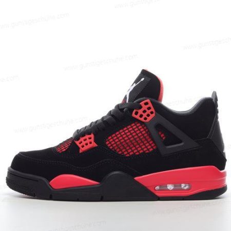 Günstiger Nike Air Jordan 4 Retro ‘Schwarz Rot’ Schuhe CT8527-016