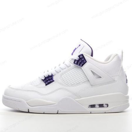 Günstiger Nike Air Jordan 4 Retro ‘Violett Weiß’ Schuhe CT8527-115