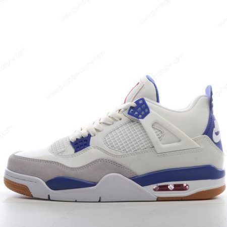 Günstiger Nike Air Jordan 4 Retro ‘Weiß Blau Grau’ Schuhe DR5415-140