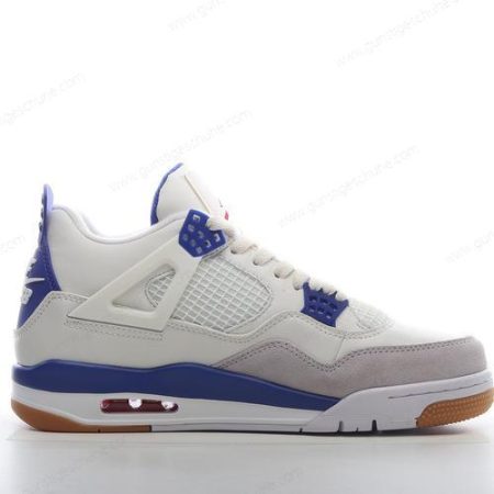 Günstiger Nike Air Jordan 4 Retro ‘Weiß Blau Grau’ Schuhe DR5415-140