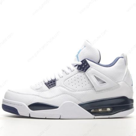 Günstiger Nike Air Jordan 4 Retro ‘Weiß Blau’ Schuhe 314254-107