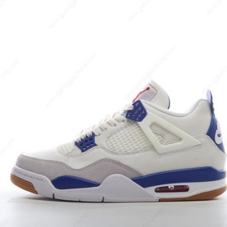 Günstiger Nike Air Jordan 4 Retro ‘Weiß Grau Blau’ Schuhe DR5415-102