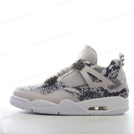 Günstiger Nike Air Jordan 4 Retro ‘Weiß Grau Schwarz’ Schuhe 819139-030