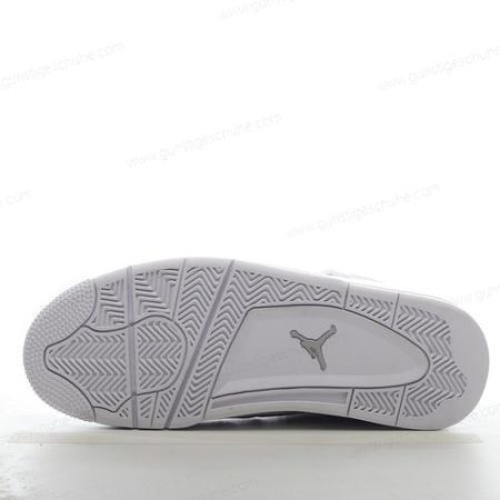 Günstiger Nike Air Jordan 4 Retro ‘Weiß Grau Schwarz’ Schuhe 819139-030
