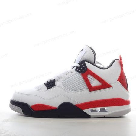 Günstiger Nike Air Jordan 4 Retro ‘Weiß Schwarz Rot’ Schuhe BQ7669-161