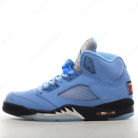 Günstiger Nike Air Jordan 5 Retro ‘Blau Schwarz Weiß’ Schuhe DV1310-401