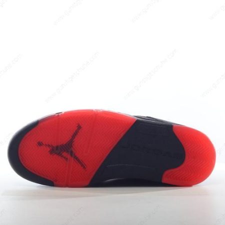 Günstiger Nike Air Jordan 5 Retro ‘Schwarz Rot’ Schuhe 819171-001