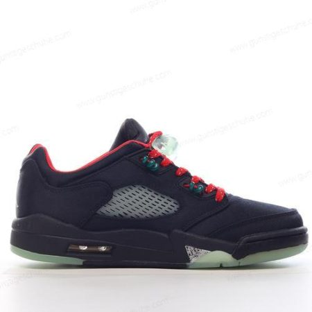 Günstiger Nike Air Jordan 5 Retro ‘Schwarz Rot Silber’ Schuhe DM4640-036