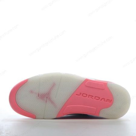 Günstiger Nike Air Jordan 5 Retro ‘Weiß Rot Grau’ Schuhe DX4390-116