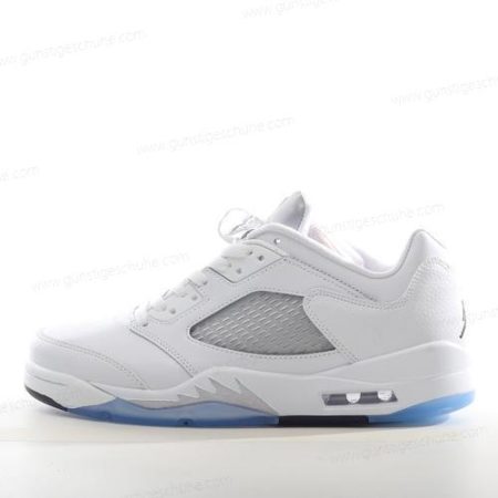 Günstiger Nike Air Jordan 5 Retro ‘Weiß Schwarz Silber’ Schuhe 314337-101