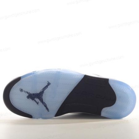 Günstiger Nike Air Jordan 5 Retro ‘Weiß Schwarz Silber’ Schuhe 314337-101