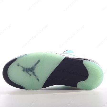 Günstiger Nike Air Jordan 5 Retro ‘Weiß Schwarz Weiß Grün’ Schuhe CN2932-100