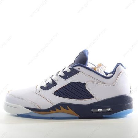 Günstiger Nike Air Jordan 5 Retro ‘Weißgold Marine’ Schuhe 819171-135