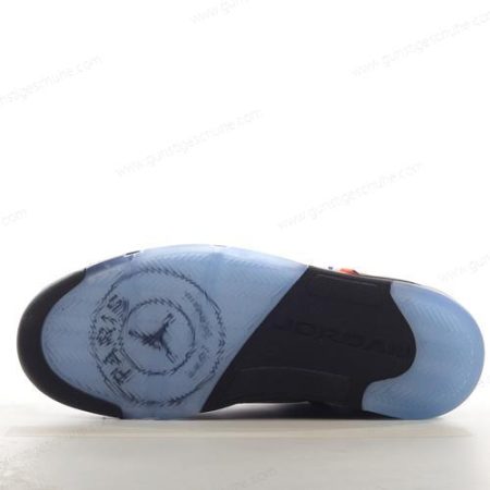 Günstiger Nike Air Jordan 5 Retro x Paris Saint Germain ‘Schwarz Braun Blau’ Schuhe DX6325-204