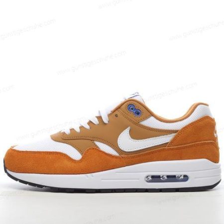 Günstiger Nike Air Max 1 ‘Hellbraun Orange Weiß’ Schuhe 908366-700