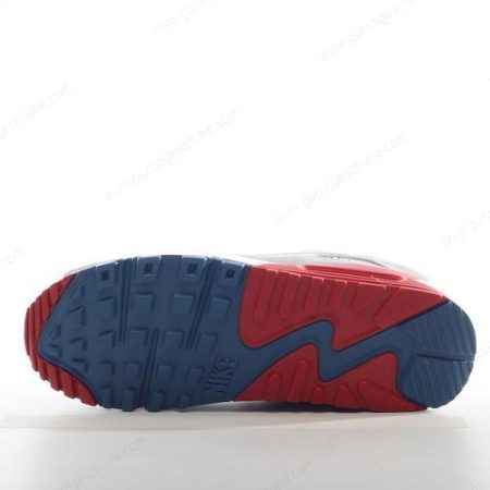 Günstiger Nike Air Max 90 ‘Grau Weiß Rot’ Schuhe DQ8235-001