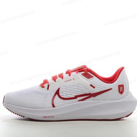 Günstiger Nike Air Zoom Pegasus 40 ‘Weiß Rot’ Schuhe DZ5969-100