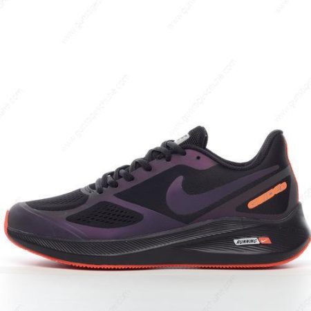 Günstiger Nike Air Zoom Winflo 7 ‘Schwarz Violett Orange’ Schuhe CJ0291-055
