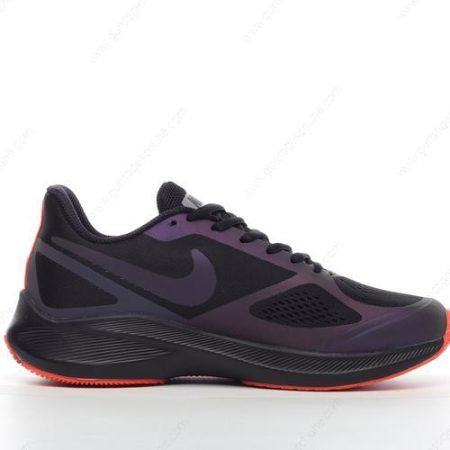 Günstiger Nike Air Zoom Winflo 7 ‘Schwarz Violett Orange’ Schuhe CJ0291-055