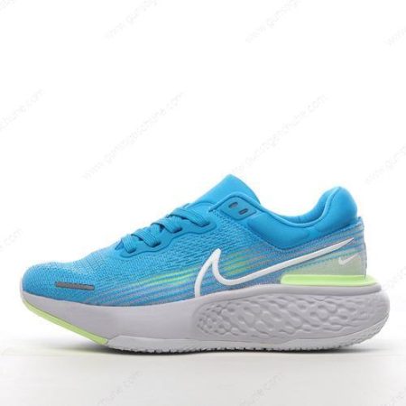 Günstiger Nike Air ZoomX Invincible Run Flyknit ‘Blau Weiß Grün’ Schuhe CT2228-401
