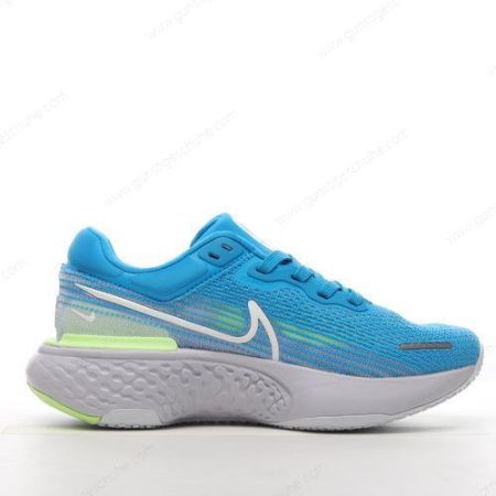 Günstiger Nike Air ZoomX Invincible Run Flyknit ‘Blau Weiß Grün’ Schuhe CT2228-401