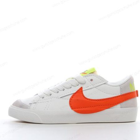 Günstiger Nike Blazer Low 77 Jumbo ‘Weiß Orange’ Schuhe DQ1470-103