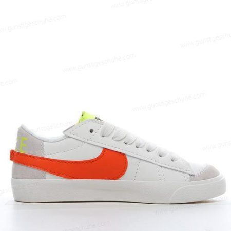 Günstiger Nike Blazer Low 77 Jumbo ‘Weiß Orange’ Schuhe DQ1470-103