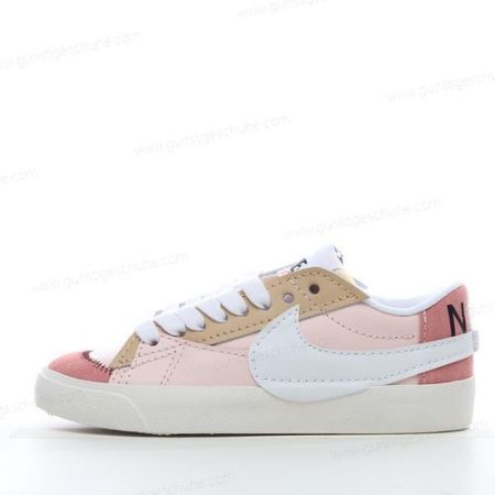 Günstiger Nike Blazer Low 77 Jumbo ‘Weiß Rosa’ Schuhe DQ1470-601