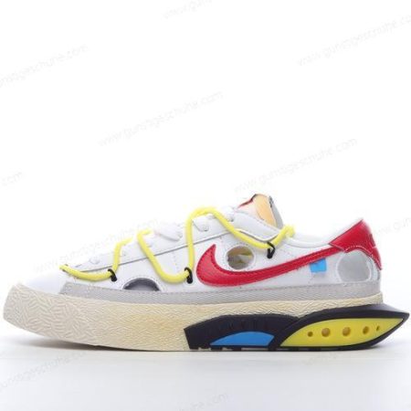 Günstiger Nike Blazer Low x Off-White ‘Weiß Rot’ Schuhe DH7863-100