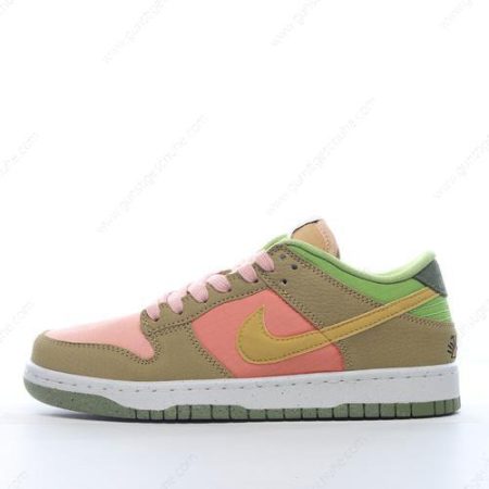 Günstiger Nike Dunk Low ‘Orange Grün Gold Rosa’ Schuhe DM0583-800