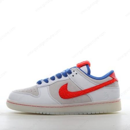 Günstiger Nike Dunk Low Retro PRM ‘Weiß Rot Blau’ Schuhe FD4203-161