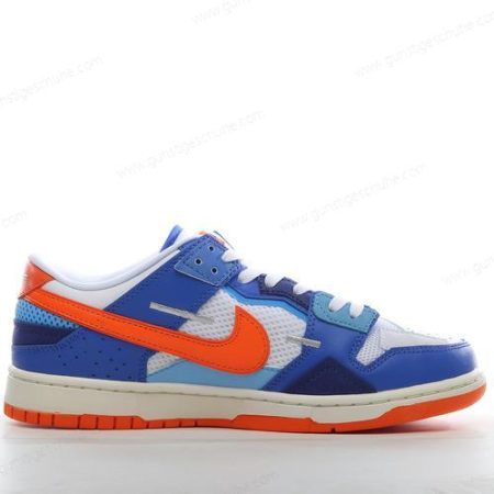 Günstiger Nike Dunk Low Scrap ‘Blau Weiß Orange’ Schuhe DM0128-100