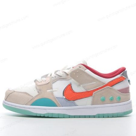 Günstiger Nike Dunk Low Scrap ‘Orange Weiß Grau’ Schuhe DQ4975-181
