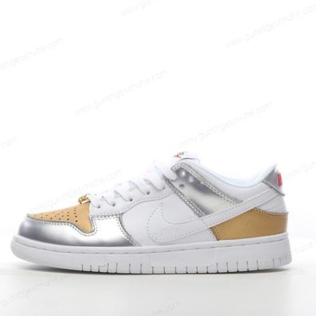 Günstiger Nike Dunk Low ‘Silber Gold Weiß’ Schuhe DH4403-700