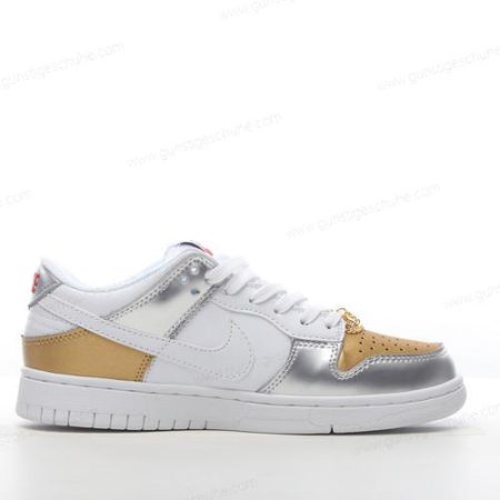 Günstiger Nike Dunk Low ‘Silber Gold Weiß’ Schuhe DH4403-700