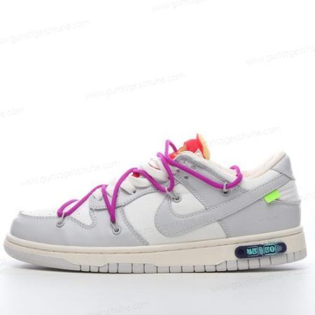 Günstiger Nike Dunk Low x Off-White ‘Grau Weiß’ Schuhe DM1602-101