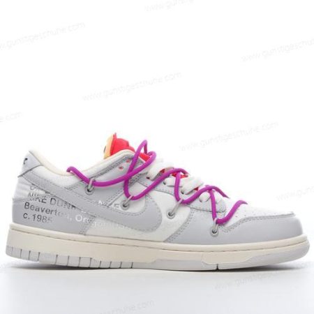 Günstiger Nike Dunk Low x Off-White ‘Grau Weiß’ Schuhe DM1602-101