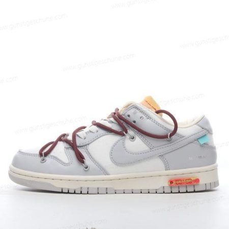 Günstiger Nike Dunk Low x Off-White ‘Grau Weiß’ Schuhe DM1602-102